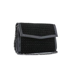 NEW HAUTE SHORE women's beth woven clutch bag in black
